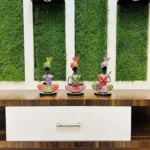 Set of 3 Metal Musician Sardar Decorative Showpiece Table Decor Home Decor Musician Tabletop Showpiece Gift Item Multicolour (Each Size 5x7 Inch) - Image 3