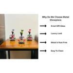 Set of 3 Metal Musician Sardar Decorative Showpiece Table Decor Home Decor Musician Tabletop Showpiece Gift Item Multicolour (Each Size 5x7 Inch) - Image 2