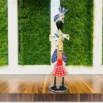 Set of 3 Metal Musician Standing Decorative Sardar White Theme Decorative Showpiece Table Decor Home Decor Musician Tabletop Showpiece Gift Item Multicolour (Size 6x8 Inch) - Image 6