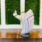 Set of 2 Metal Musician Dancing Lady White Theme Decorative Showpiece Table Decor Home Decor Musician Tabletop Showpiece Gift Item Multicolour (Size 6x11 Inch) - Image 6