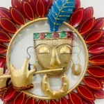 Metal Krishna Playing Basuri Wall Decor Frame Wall Sculpture Wall Art for Living Room, Pooja Room Drwaing Room & Bedroom - Image 5