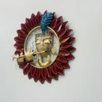 Metal Krishna Playing Basuri Wall Decor Frame Wall Sculpture Wall Art for Living Room, Pooja Room Drwaing Room & Bedroom - Image 2