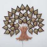 Metal Wall Art Tree Wall Hanging Leaf Multicolour Wall Decor Perfect for Living Room, Home, Bedroom Office, Hotel (Without LED)