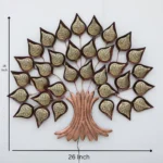 Metal Wall Art Tree Wall Hanging Leaf Multicolour Wall Decor Perfect for Living Room, Home, Bedroom Office, Hotel (Without LED) - Image 2