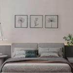 Miracle Craft - Elegant Black Iron Flower Wall Decor Set of 3 Minimalist Botanical Artwork Hanging for Living Space Bathroom Bedroom Office (Size 16x16 Inch Each) - Image 6