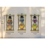 Rajasthani Handmade Musician Wall Decor Frames Handmade Multicolor Metal Showpieces for Living Room & Bedroom Decoration (Set of 3) - Image 5