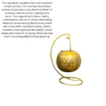 Metal Antique Tealight Degcgi Lota Candle Holder with Stand | Metal Degchi Dhoop Holder for Pooja, Home, Office, Indoor Outdoor Décor – Perfect for Living Room Pooja Room - Image 4
