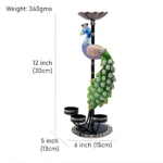 Metal Multicolor Elegant Peacock T Light Candle Holder showpiece - Image 6