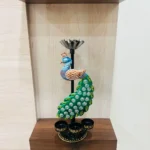 Metal Multicolor Elegant Peacock T Light Candle Holder showpiece - Image 4