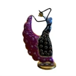 Metal Multicolor Rajasthani Musician Dancing Doll Showpiece, Table Decorative Items for Home, Antique Gift Items, Tv Unit Showpiece, Home Decoration Items - Image 2