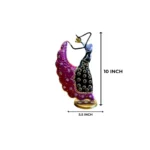 Metal Multicolor Rajasthani Musician Dancing Doll Showpiece, Table Decorative Items for Home, Antique Gift Items, Tv Unit Showpiece, Home Decoration Items - Image 4
